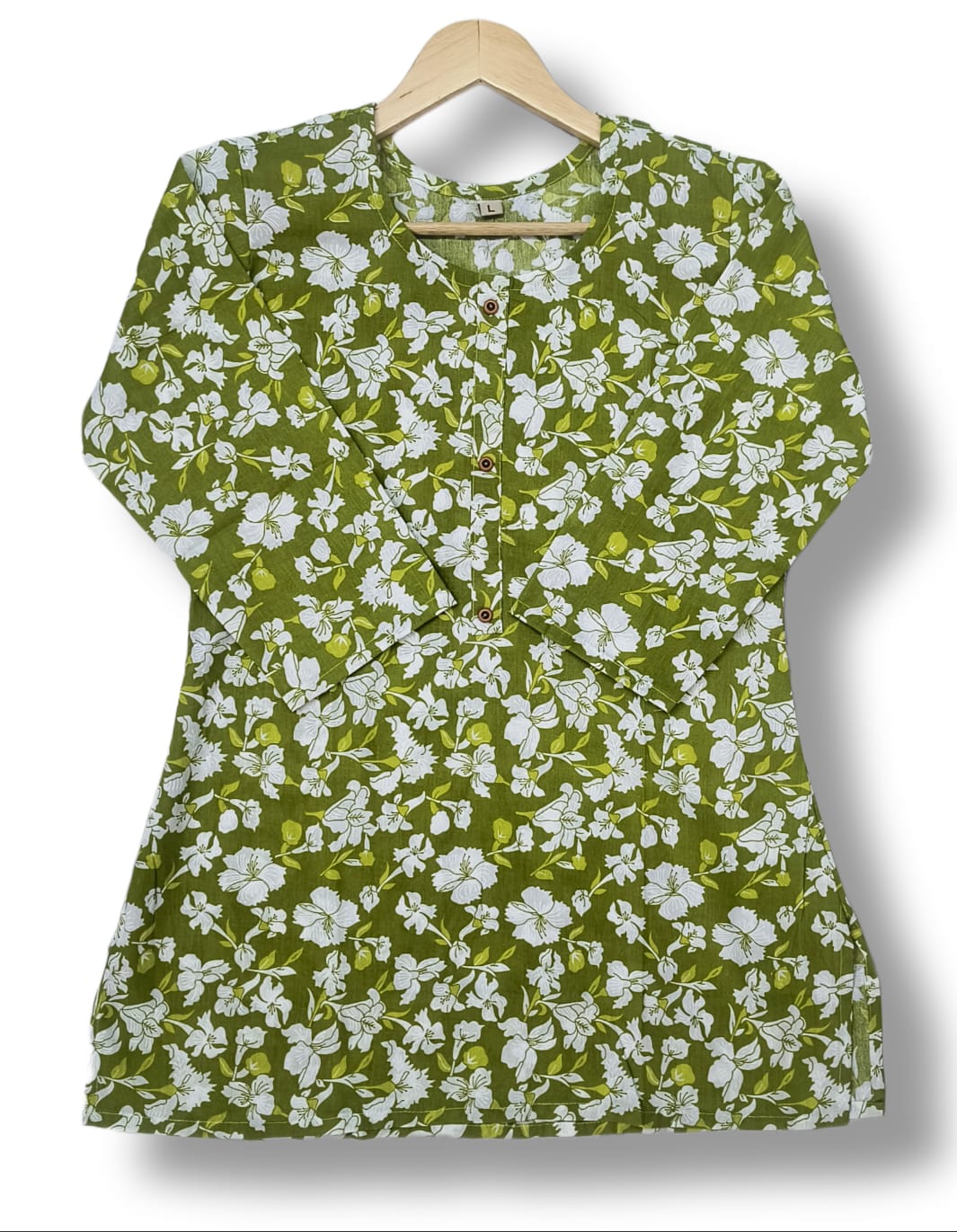 PRINTED COTTON SHORT KURTI